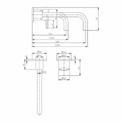 Crosswater MPRO Wall Mounted Basin Mixer Tap - Matt White -TAP WAREHOUSE Shop crosswater pro120wnc tech
