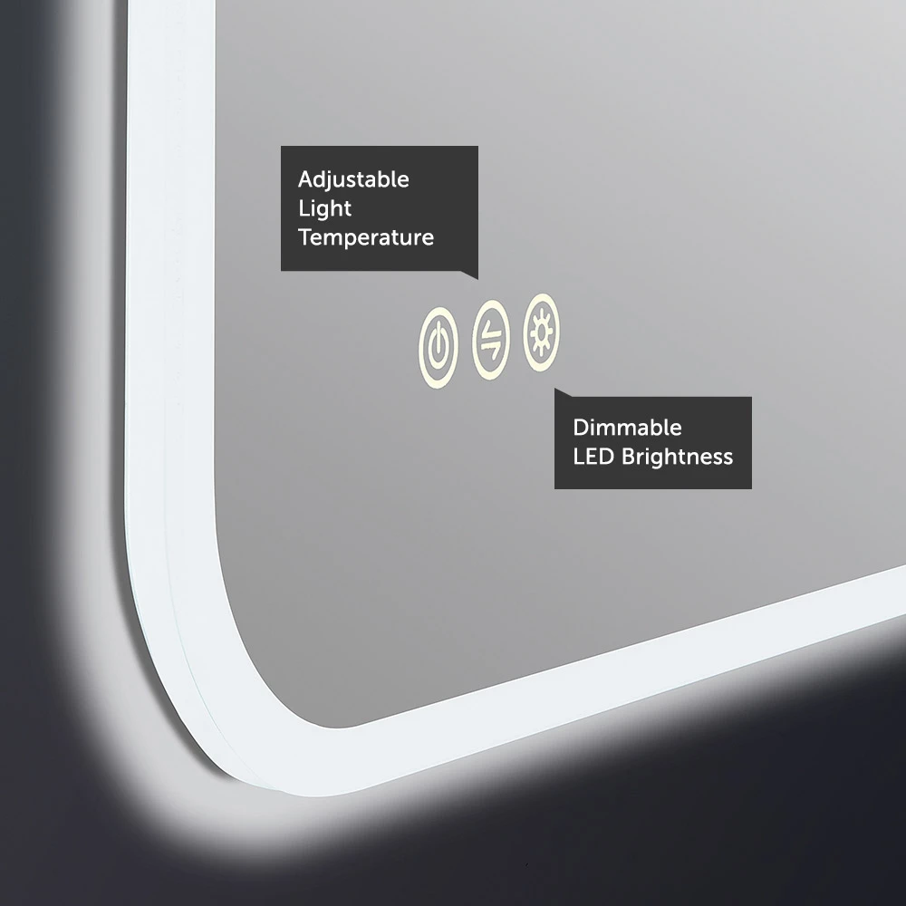 Crosswater Svelte Illuminated Mirror With Demister & Colour Change LED's - 1200 X 700mm 9 Crosswater Svelte Illuminated Mirror With Demister & Colour Change LED's - 1200 X 700mm - Image 7