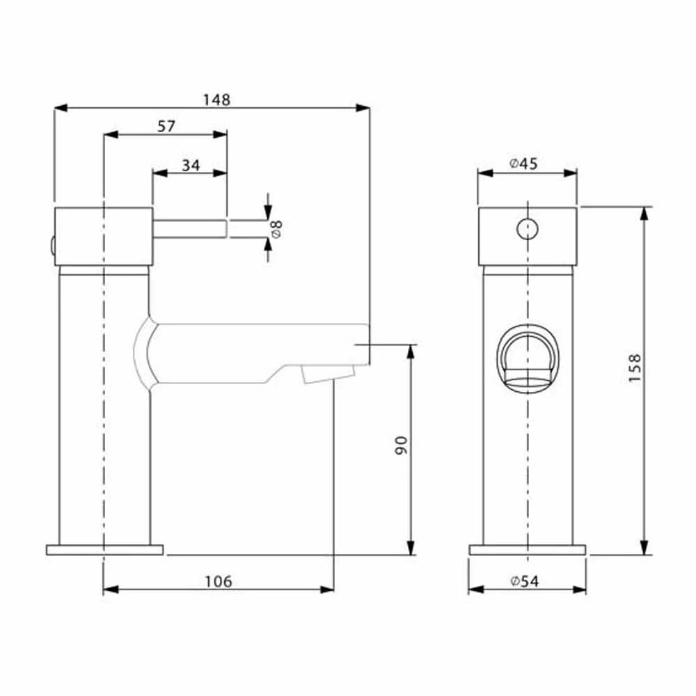 Crosswater Kai Lever Basin Monobloc 10 Crosswater Kai Lever Basin Monobloc - Image 8