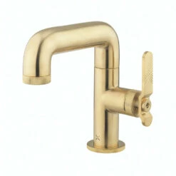 Crosswater Union WRAS Approved Mono Basin Mixer Tap - Brushed Brass 8 Crosswater Union WRAS Approved Mono Basin Mixer Tap - Brushed Brass -TAP WAREHOUSE Shop crosswater union brushed brass basin tap cutout