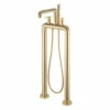 Crosswater Union Floorstanding Bath Shower Mixer Tap With Levers - Brushed Brass