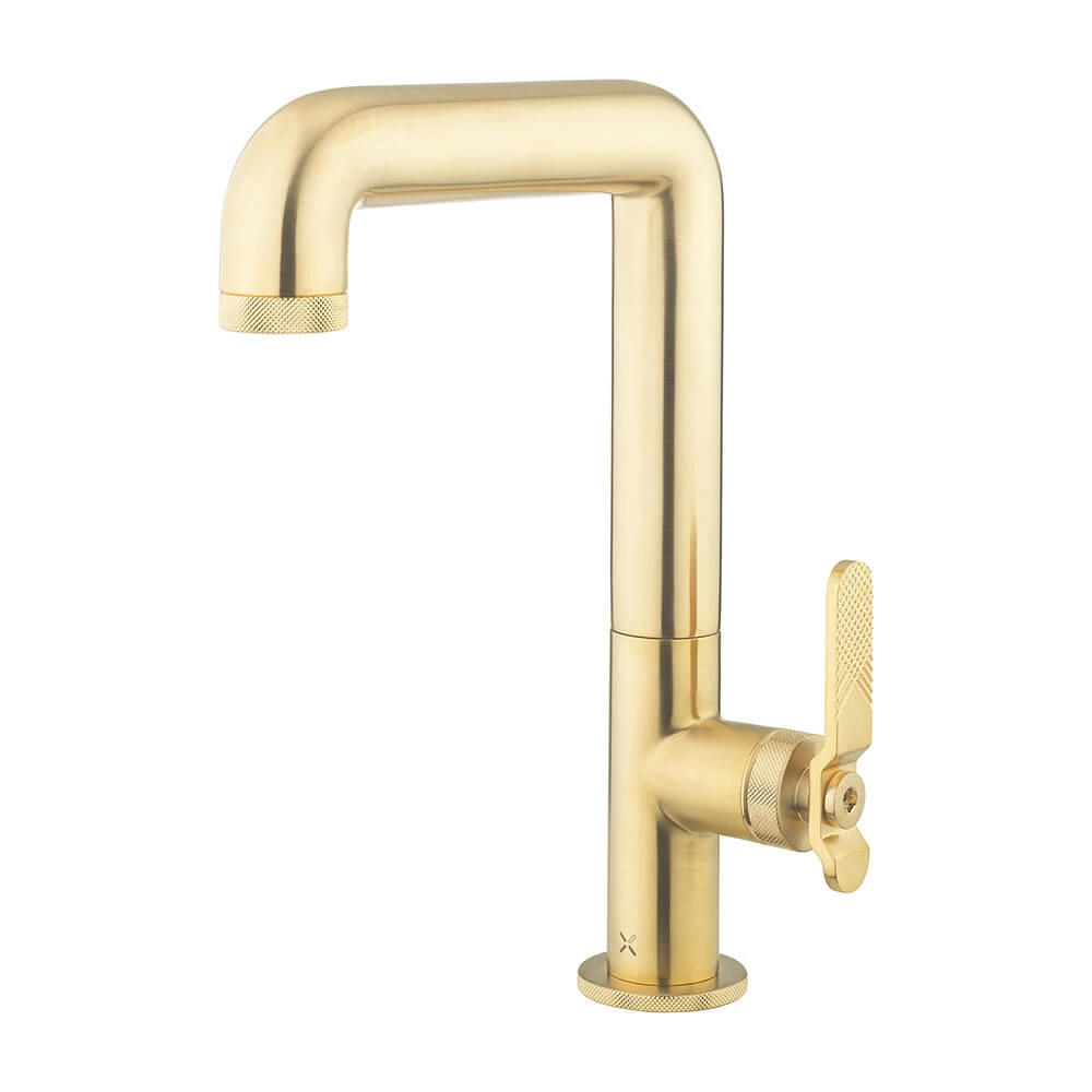 Crosswater Union Tall Basin Mixer Tap - Brushed Brass 3 Crosswater Union Tall Basin Mixer Tap - Brushed Brass