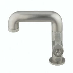 Crosswater Union WRAS Approved Mono Basin Mixer Tap - Brushed Nickel -TAP WAREHOUSE Shop crosswater union brushed nickel basin tap cutout 2