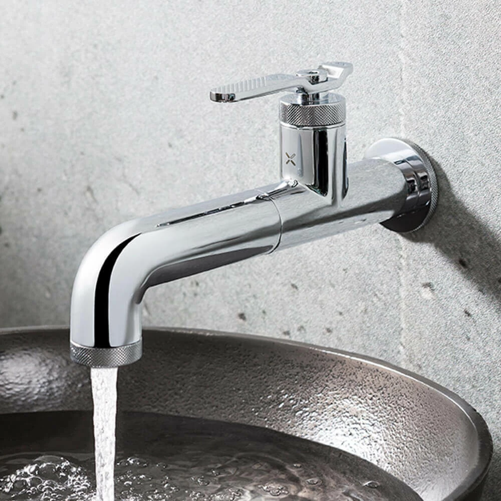 Crosswater Union 1 Hole Wall Mounted Basin Mixer Tap - Chrome 3 Crosswater Union 1 Hole Wall Mounted Basin Mixer Tap - Chrome