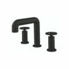 Crosswater Union WRAS Approved 3 Hole Basin Mixer Tap With Wheels - Matt Black 1 Crosswater Union WRAS Approved 3 Hole Basin Mixer Tap With Wheels - Matt Black -TAP WAREHOUSE Shop crosswater union matt black 3 hole basin mixer wheels cutout