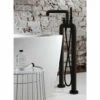 Crosswater Union Freestanding Matt Black Bath Shower Mixer With Wheel Handles And Floor Plate 1 Crosswater Union Freestanding Matt Black Bath Shower Mixer With Wheel Handles And Floor Plate -TAP WAREHOUSE Shop crosswater union matt black freestanding bath shower mixer wheels lifestyle
