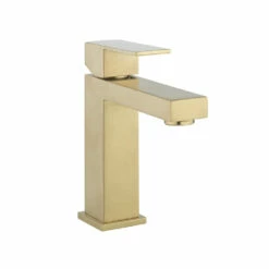 Crosswater Verge Basin Monobloc Mixer Tap - Matt Black -TAP WAREHOUSE Shop crosswater verge basin mono mixer tap brushed brass cutout