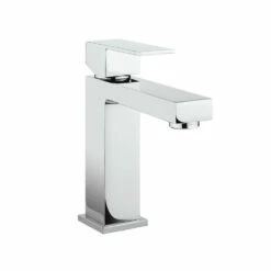 Crosswater Verge Basin Monobloc Mixer Tap - Matt Black -TAP WAREHOUSE Shop crosswater verge basin mono mixer tap chrome cutout