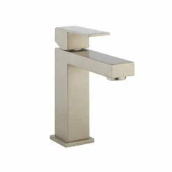 Crosswater Verge Basin Monobloc Mixer Tap - Matt Black -TAP WAREHOUSE Shop crosswater verge basin mono mixer tap stainless steel cutout