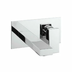 Crosswater Verge 2 Hole Wall Mounted Basin Mixer Tap - Brushed Brass -TAP WAREHOUSE Shop crosswater verge wall mounted basin tap chrome cutout
