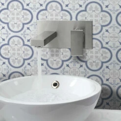 Crosswater Verge 2 Hole Wall Mounted Basin Mixer Tap - Brushed Brass -TAP WAREHOUSE Shop crosswater verge wall mounted basin tap stainless steel lifestyle