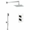 Crosswater Water Square 2 Outlet 2 Handle Shower Bundle - Chrome 2 Crosswater Water Square 2 Outlet 2 Handle Shower Bundle - Chrome -TAP WAREHOUSE Shop crosswater water square 2 outlet shower bundle cutout2
