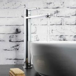 Crosswater Wisp Tall Basin Monobloc Mixer - Matt Black