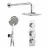 Crosswater Dial Pier Concealed Valve 2 Control With Fixed Shower Head And Ethos Handset 2 Crosswater Dial Pier Concealed Valve 2 Control With Fixed Shower Head And Ethos Handset -TAP WAREHOUSE Shop crswtr dial pier 17 main