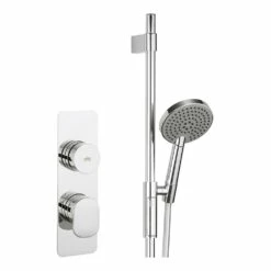 Crosswater Dial Pier Concealed Valve With Slide Rail Kit And 3 Mode Shower Handset