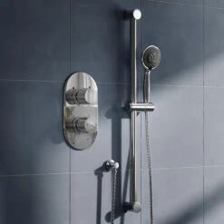 Dahlia Concealed Thermostatic Shower Valve & Slide Rail Kit
