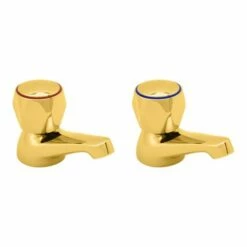 Deva Profile Bath Pillar Taps