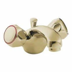 Deva Profile Mono Basin Mixer With Pop Up Waste - Gold