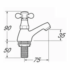 Deva Tudor Basin Taps - Gold -TAP WAREHOUSE Shop deva tud01 tech