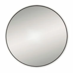 Origins Living Docklands Round Mirror 800mm - Matt Black -TAP WAREHOUSE Shop dockland014