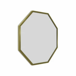 Origins Living Docklands Octagon Mirror 600 X 600mm - Brushed Brass -TAP WAREHOUSE Shop docklands octagon mirror brushed brass