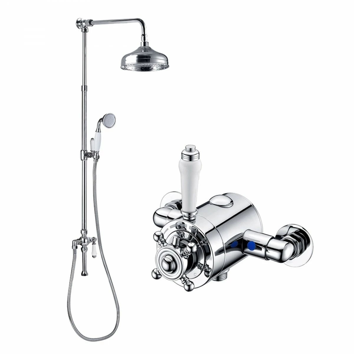 Butler & Rose Eliza Traditional Shower Valve & Rigid Riser Kit 4 Butler & Rose Eliza Traditional Shower Valve & Rigid Riser Kit - Image 2