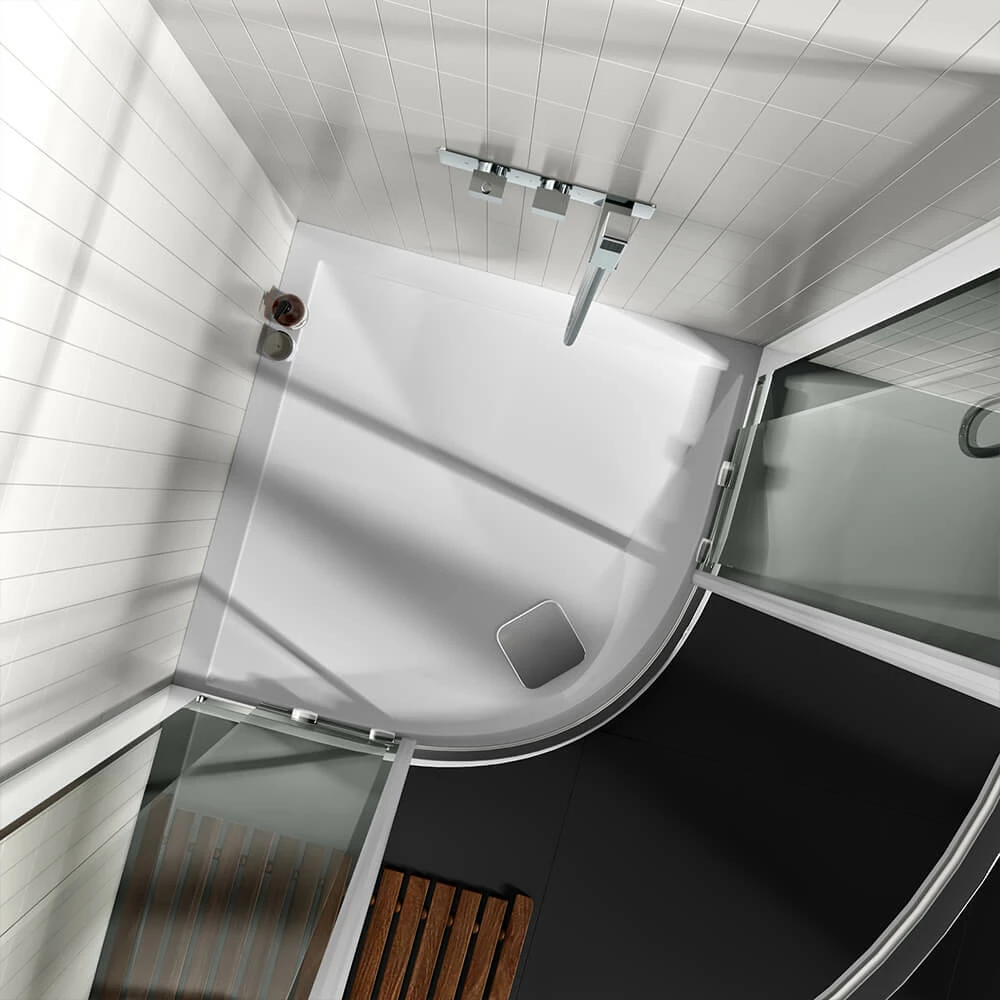 Drench 25mm Wafer Thin Luxury Stone Quadrant Shower Tray - 900x900 5 Drench 25mm Wafer Thin Luxury Stone Quadrant Shower Tray - 900x900 - Image 3