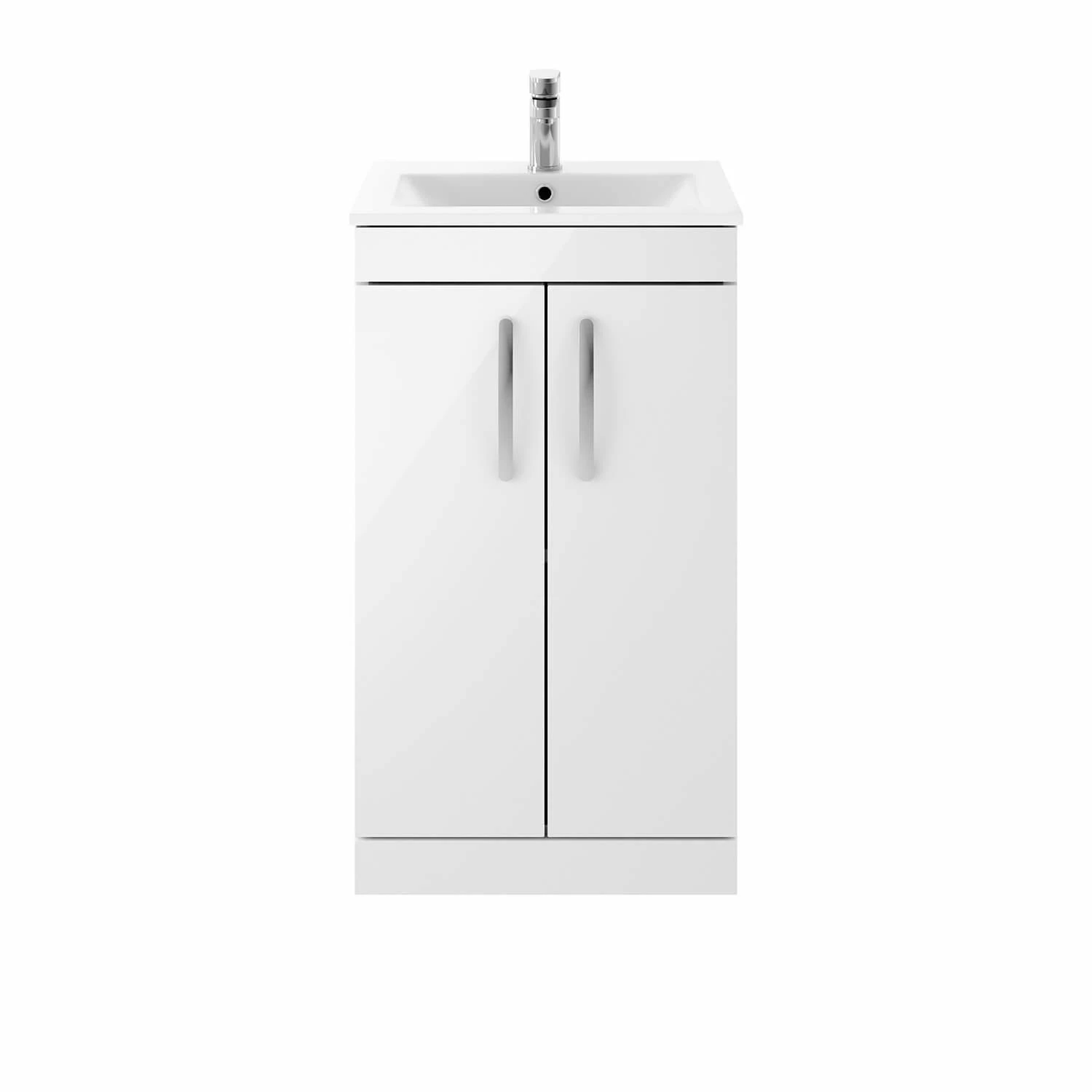 Emily 1000mm Combination Bathroom Toilet & Sink Unit With Minimalist Basin, Harbour Clarity 525mm Projection Toilet And Cistern - White Gloss 10 Emily 1000mm Combination Bathroom Toilet & Sink Unit With Minimalist Basin, Harbour Clarity 525mm Projection Toilet And Cistern - White Gloss - Image 8