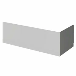 Emily 800mm Bath End Panel - Gloss White 10 Emily 800mm Bath End Panel - Gloss White -TAP WAREHOUSE Shop drench emily end bath panel gloss grey cutout 1