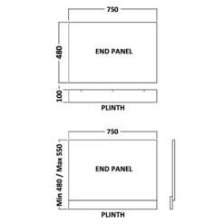 Maggie Wooden Bath End Panel And Plinth - 750mm 6 Maggie Wooden Bath End Panel And Plinth - 750mm -TAP WAREHOUSE Shop drench high gloss white wooden bath end panel and plinth 750mm tech