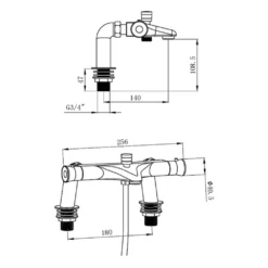 Jasmine Thermostatic Bath Shower Mixer -TAP WAREHOUSE Shop drench jasmine thermostatic bath shower mixer tech
