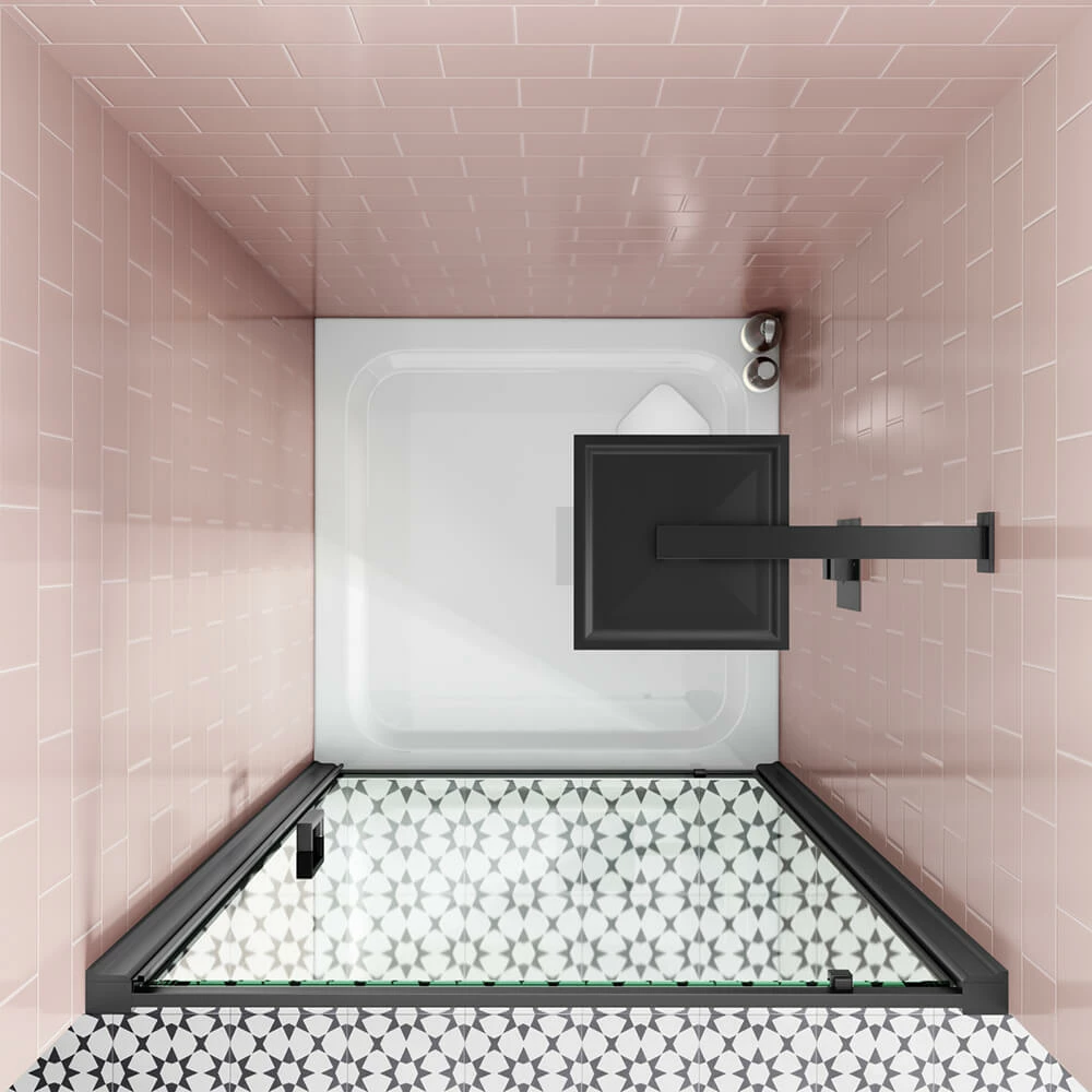 Harbour Primrose 6mm Matt Black Pivot Shower Door - 760mm 5 Harbour Primrose 6mm Matt Black Pivot Shower Door - 760mm - Image 3