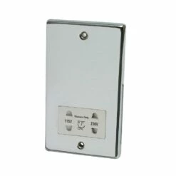 Drench Polished Chrome Dual Voltage Shaver Socket