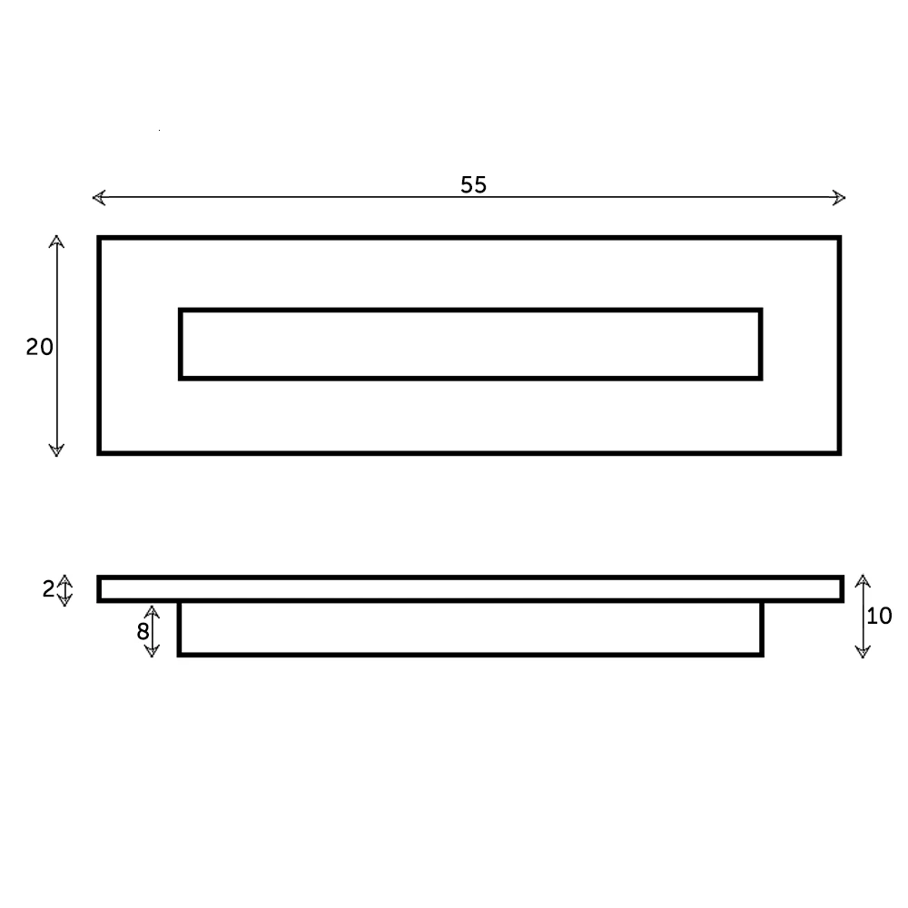 Drench Gloss White Rectangle Overflow Insert 8 Drench Gloss White Rectangle Overflow Insert - Image 6
