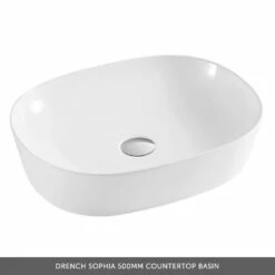 Harbour Clarity 600mm Wall Mounted Vanity Unit & Countertop - Gloss White 12 Harbour Clarity 600mm Wall Mounted Vanity Unit & Countertop - Gloss White -TAP WAREHOUSE Shop drench sophia 500 countertop basin banner cutout