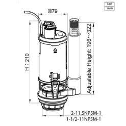 Drench No Touch Infrared Hands Free Toilet Flush Conversion Kit 11 Drench No Touch Infrared Hands Free Toilet Flush Conversion Kit -TAP WAREHOUSE Shop drench touch free flush button tech drawing