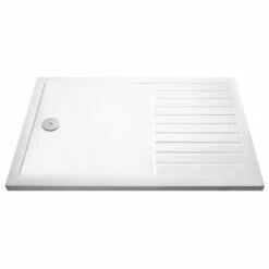 Drench Walk-in Wetroom Shower Tray With Draining Area - 1400x900