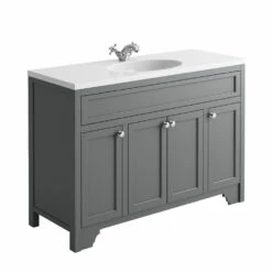 Butler & Rose Beatrice 1200mm Floorstanding Single Basin Vanity Unit - Spa Grey 10 Butler & Rose Beatrice 1200mm Floorstanding Single Basin Vanity Unit - Spa Grey -TAP WAREHOUSE Shop duchy 1200 single basin vanity unit spa grey