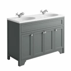 Butler & Rose Beatrice 1200mm Floorstanding Double Basin Vanity Unit - Spa Grey 12 Butler & Rose Beatrice 1200mm Floorstanding Double Basin Vanity Unit - Spa Grey -TAP WAREHOUSE Shop duchy 1200 twin basin vanity unit spa grey