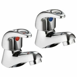 Vellamo Loop Basin Pillar Taps