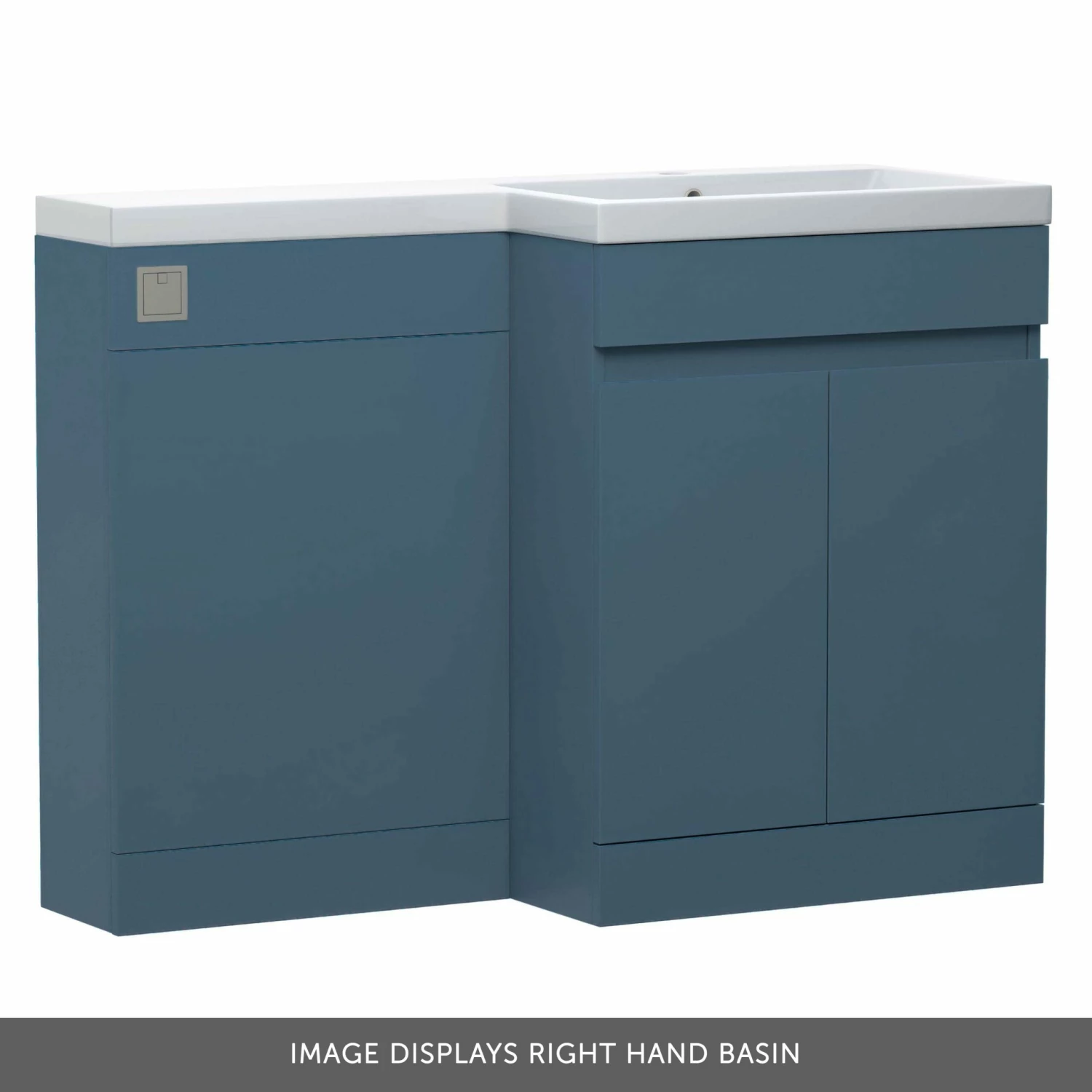 Dylan 1100mm Combination Right Hand Basin & Toilet Unit - Blue 9 Dylan 1100mm Combination Right Hand Basin & Toilet Unit - Blue - Image 7