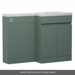 Dylan 1100mm Combination Left Hand Basin & Toilet Unit - Green 21 Dylan 1100mm Combination Left Hand Basin & Toilet Unit - Green -TAP WAREHOUSE Shop dylan 1100 combi unit right basin green banner
