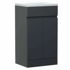Dylan 500mm Floorstanding Vanity Unit & Basin - Anthracite 18 Dylan 500mm Floorstanding Vanity Unit & Basin - Anthracite -TAP WAREHOUSE Shop dylan 500mm floorstanding unit anthracite cutout