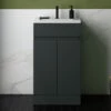 Dylan 500mm Floorstanding Vanity Unit & Basin - Anthracite 2 Dylan 500mm Floorstanding Vanity Unit & Basin - Anthracite -TAP WAREHOUSE Shop dylan anthracite 500 vanity unit lifestyle primary