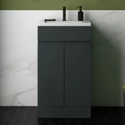 Dylan 500mm Floorstanding Vanity Unit & Basin - Anthracite