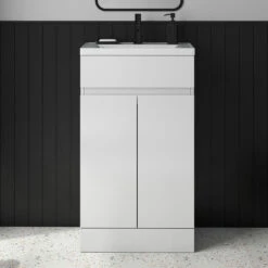 Dylan 500mm Floorstanding Vanity Unit & Basin - Anthracite 19 Dylan 500mm Floorstanding Vanity Unit & Basin - Anthracite -TAP WAREHOUSE Shop dylan white 500 vanity unit lifestyle primary