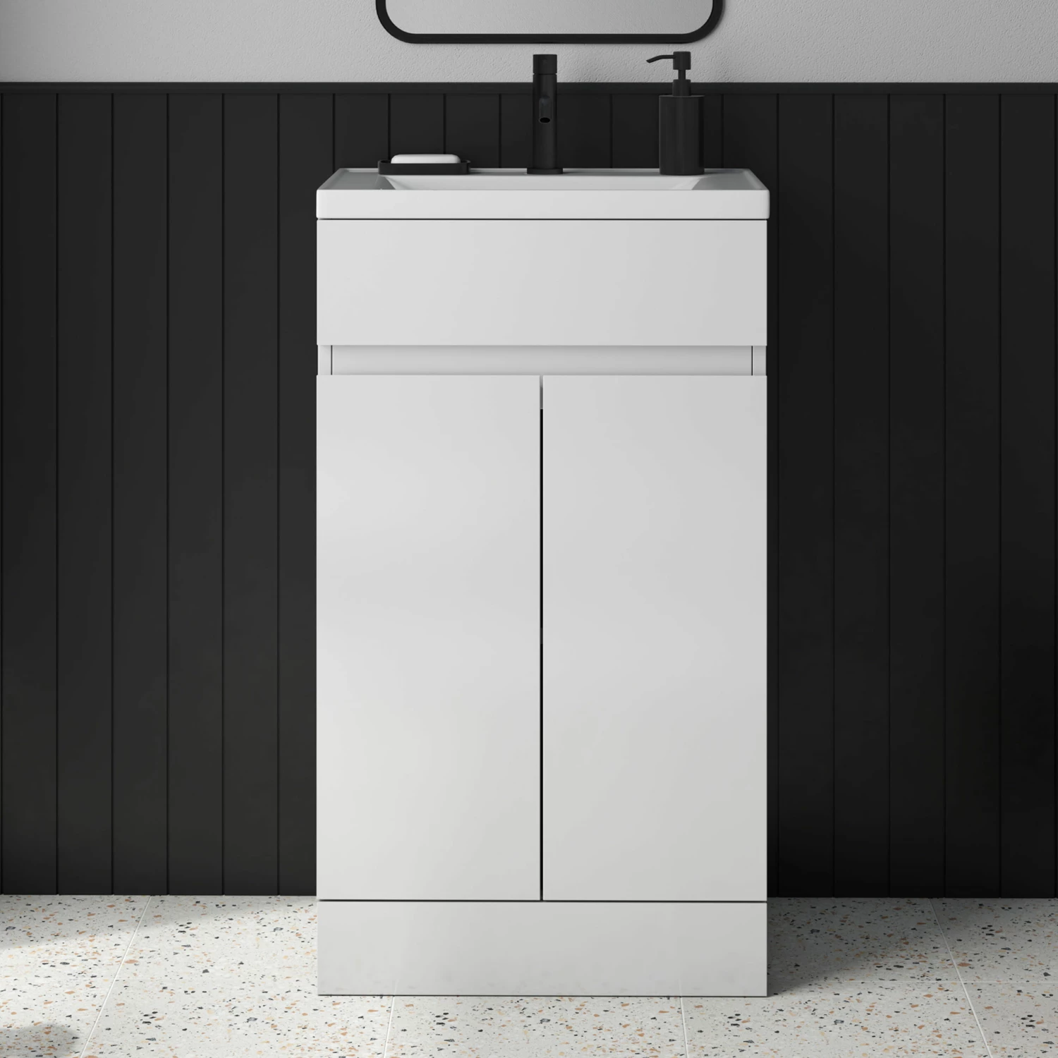 Dylan 500mm Floorstanding Vanity Unit & Basin - Anthracite 9 Dylan 500mm Floorstanding Vanity Unit & Basin - Anthracite - Image 7