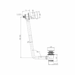 Hudson Reed Freeflow Bath Filler With Waste -TAP WAREHOUSE Shop e304 tech