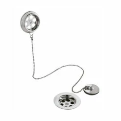 Nuie Plug & Chain Bath Waste With Overflow & Retainer