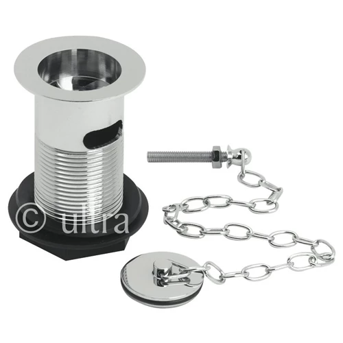 Nuie Basin Waste With Brass Plug & Link Chain 3 Nuie Basin Waste With Brass Plug & Link Chain